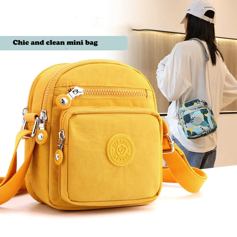 Nylon Waterproof Women Shoulder Bag Small Crossbody Bag Handbag