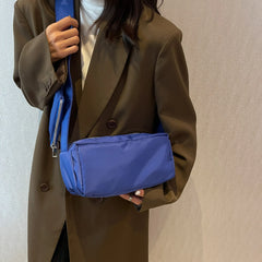 Nylon Women Bag Solid Crossbody Style Female Shoulder Handbag Two in One