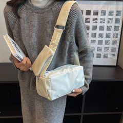 Nylon Women Bag Solid Crossbody Style Female Shoulder Handbag Two in One