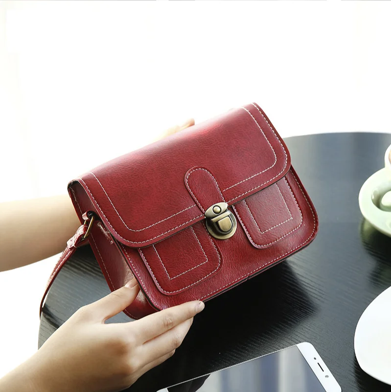 Stylish Women Shoulder Bag Crossbody Handbag PU Leather Messenger