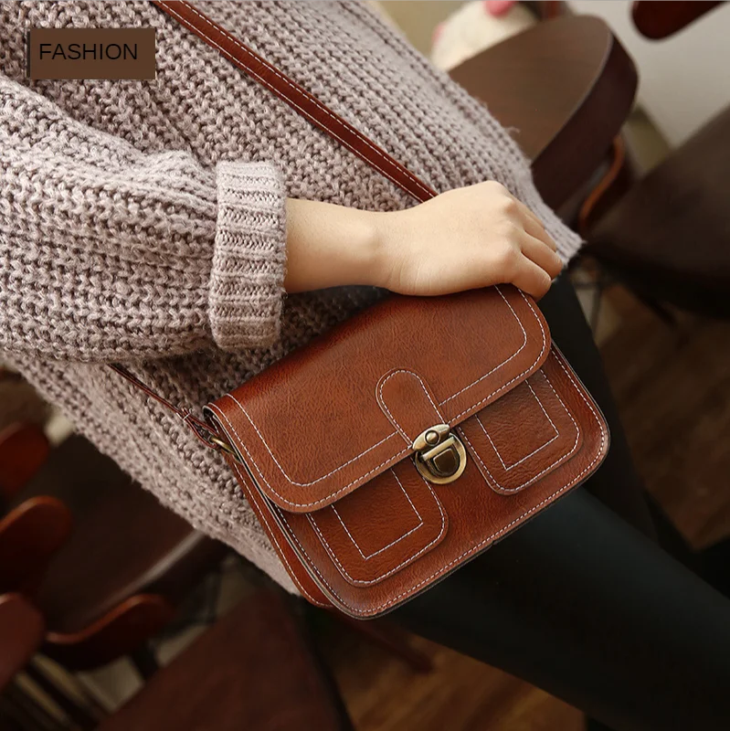 Stylish Women Shoulder Bag Crossbody Handbag PU Leather Messenger