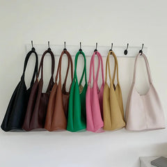 One Shoulder Bags Women's PU Leather Hobos High Pure Handbags