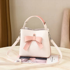 One-shoulder Bucket Bag Female Portable Female Bag Bow Hit Female Messeng