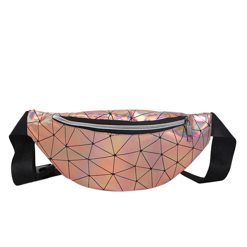 Outdoor Laser Holographic Waist Bag Fanny Pack Travel Wallet Purse