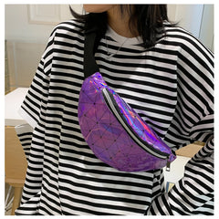 Outdoor Laser Holographic Waist Bag Fanny Pack Travel Wallet Purse