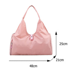 Oxford Cloth Women Shoulder Bags Ladies Travel Fitness Yoga Sports Tote Solid Ca