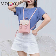 PU Hit Girls School Bags Splicing Flap Women Shoulder Bags