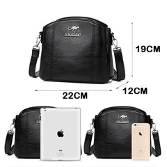 PU Leather Handbags Purses Small Crossbody Messenger Bags for Women