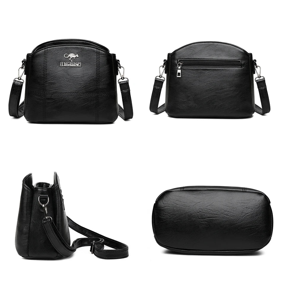 PU Leather Handbags Purses Small Crossbody Messenger Bags for Women