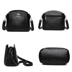 PU Leather Handbags Purses Small Crossbody Messenger Bags for Women