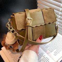 Vintage PU Leather Handbag Women's Purse Casual Shoulder Bag