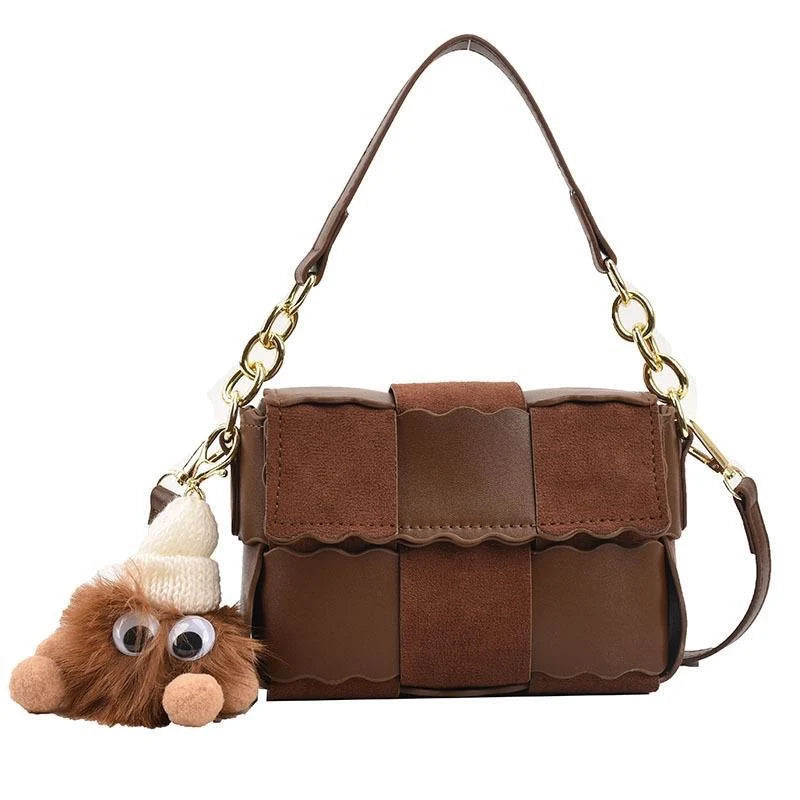 Vintage PU Leather Handbag Women's Purse Casual Shoulder Bag