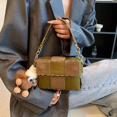 Vintage PU Leather Handbag Women's Purse Casual Shoulder Bag