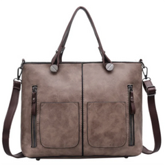 PU Leather Large Ladies Shoulder Bag Crossbody Travel Retro