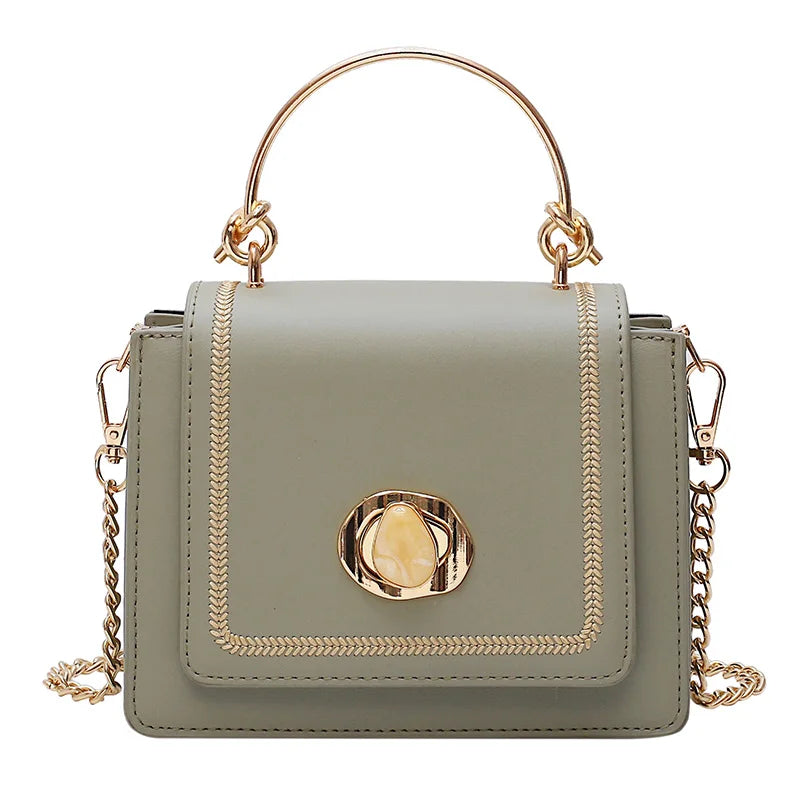 PU Leather Mini Crossbody Bags for Women Summer Shoulder Bag with Short Handle