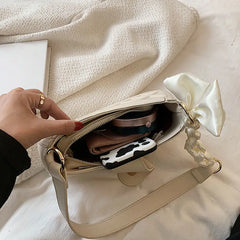 PU Leather Scarves Women Shoulder Bags High Underarm OL Cross Body Flap Bag