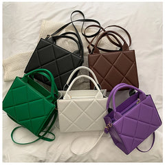 Women's PU Leather Shoulder Bag Flap Crossbody Handbag Purse