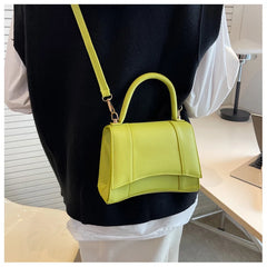 PU Leather Shoulder Bags for Women Small Flap Bag Purse Female Top-handle
