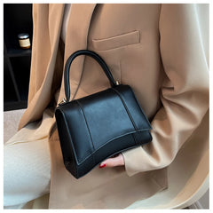 PU Leather Shoulder Bags for Women Small Flap Bag Purse Female Top-handle
