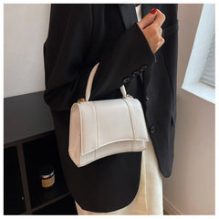 PU Leather Shoulder Bags for Women Small Flap Bag Purse Female Top-handle