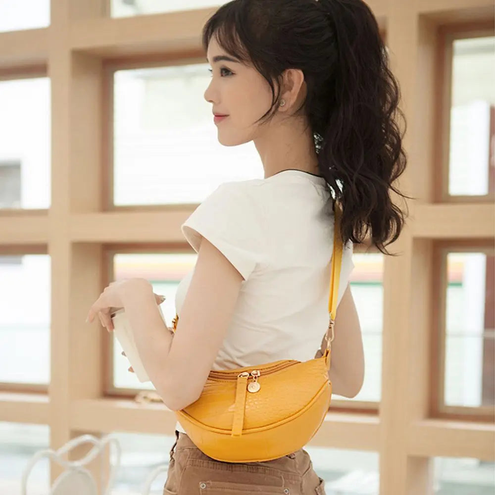 PU Leather Chest Waist Crossbody Bags for Women Girls Handbags