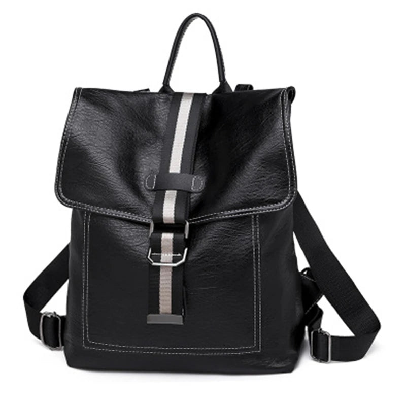PU Leather Women Backpacks Girls Purse Lightweight Rucksack Shoulder Bag