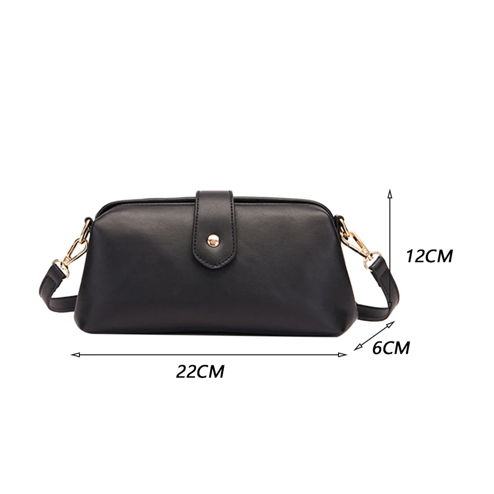 PU Leather Zipper Clutch Women Small Mobile Phone Casual Shoulder Bags