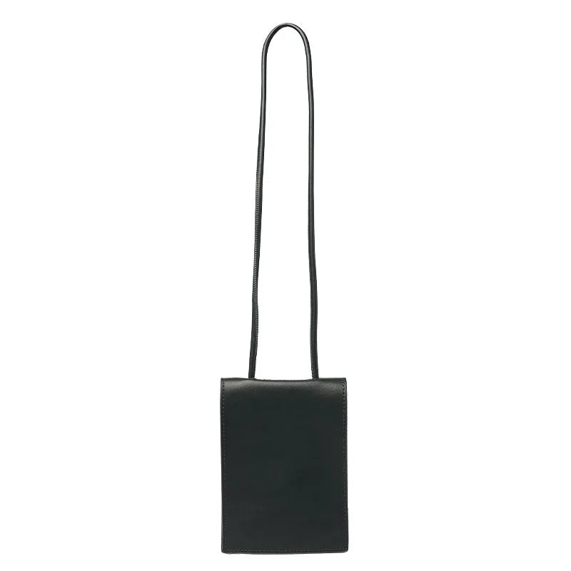 Vintage Soft Leather Crossbody Bag Mini Mobile Bag