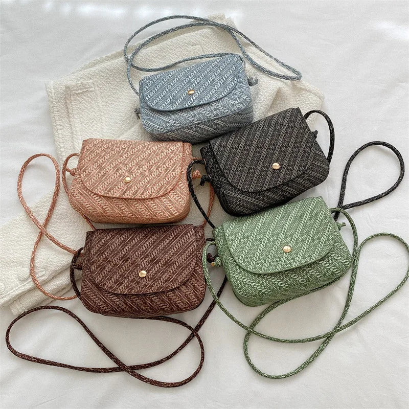 Small Crossbody Bags Women Mini Retro Patchwork Shoulder Messenger Bag Clutch