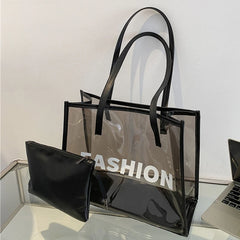 Clear PVC Jelly Bag Women Handbag Summer Shoulder Bags