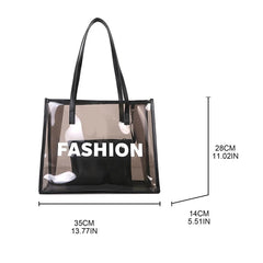 Clear PVC Jelly Bag Women Handbag Summer Shoulder Bags