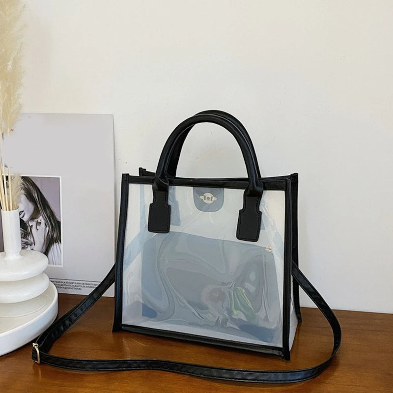 Transparent PVC Jelly Bag Small Handbag Summer Shoulder Bags