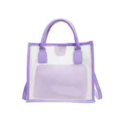 Transparent PVC Jelly Bag Small Handbag Summer Shoulder Bags