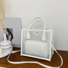 Transparent PVC Jelly Bag Small Handbag Summer Shoulder Bags