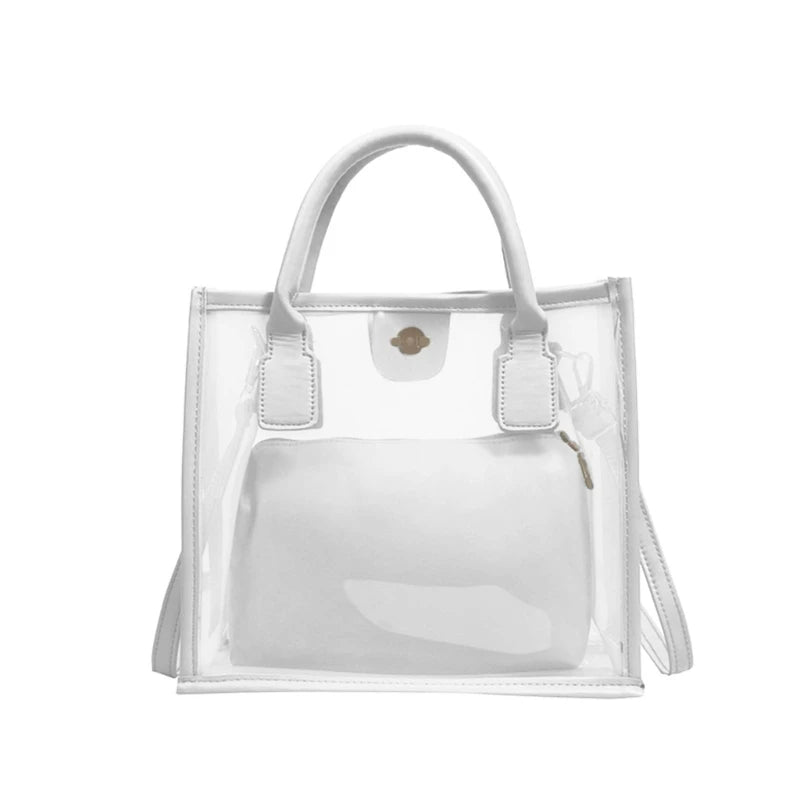 Transparent PVC Jelly Bag Small Handbag Summer Shoulder Bags