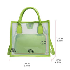 Small PVC Jelly Bag Clear Shoulder Crossbody for Girls