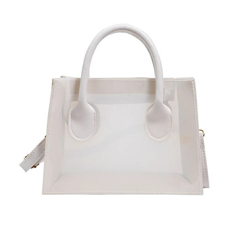 Women Transparent PVC Jelly Shoulder Bag