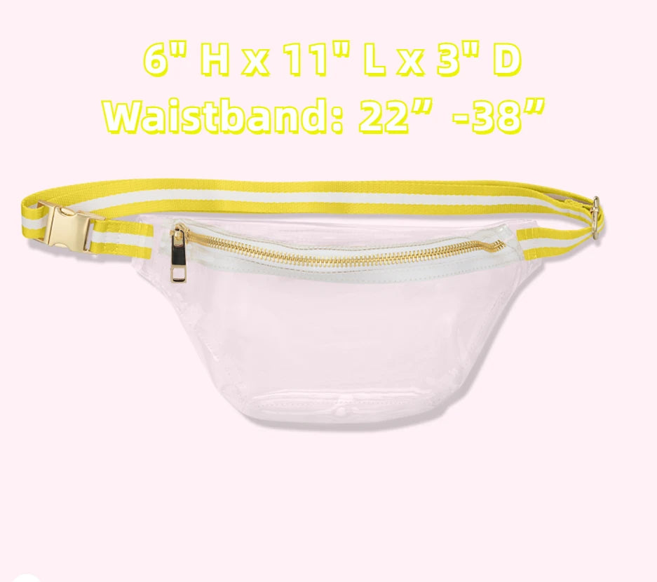 Transparent PVC Fanny Pack Waterproof Outdoor Chest Bag