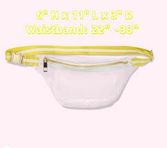 Transparent PVC Fanny Pack Waterproof Outdoor Chest Bag
