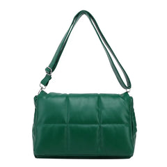 Quilted Padded Pillow Crossbody Bag for Women Winter Purse