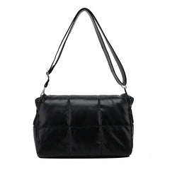 Quilted Padded Pillow Crossbody Bag for Women Winter Purse