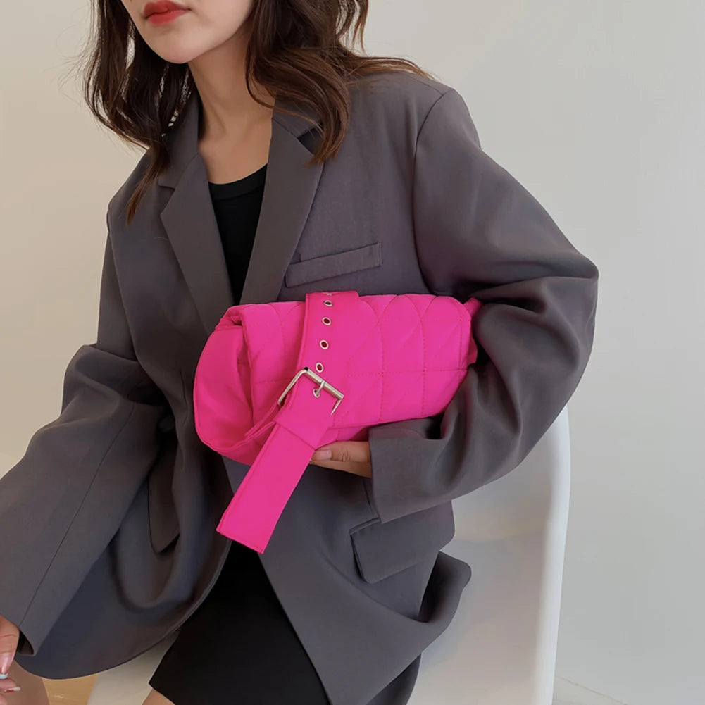 Quilted Crossbody Bag for Women Winter Space Cotton Handbags