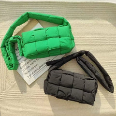 Quilted Crossbody Bag for Women Winter Shoulder Purse Small Flap Bag