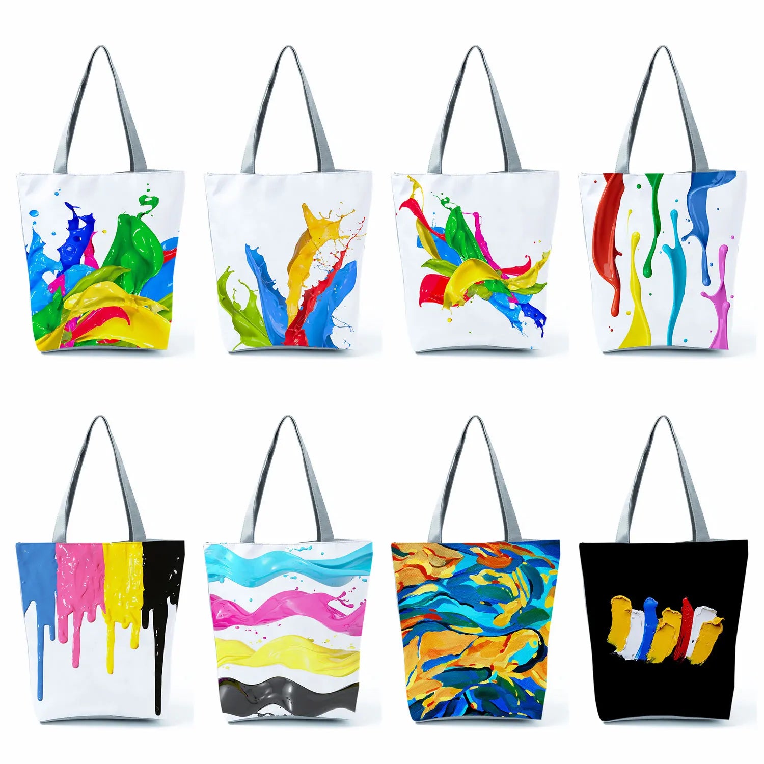 Printed Shoulder Bags Eco Reusable Shopping Bag Foldable Tote Female Travel
