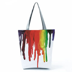 Printed Shoulder Bags Eco Reusable Shopping Bag Foldable Tote Female Travel
