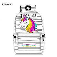 Panda Rabbit Unicorn Backpack for Teens Daily School Bags