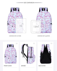 Panda Rabbit Unicorn Backpack for Teens Daily School Bags
