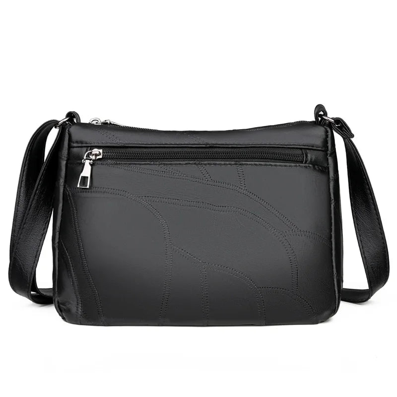 Patchwork Leather Women Shoulder Bags Lady Handbag Female Crossbody
