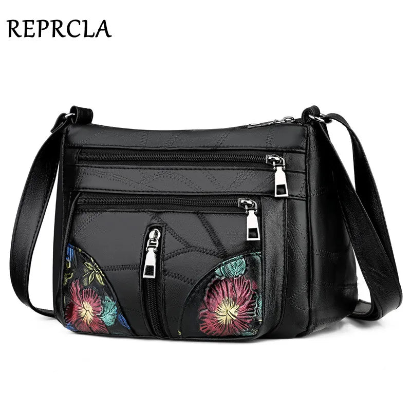 Patchwork Leather Women Shoulder Bags Lady Handbag Female Crossbody
