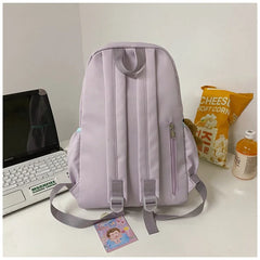 Teenage Girls Backpack Nylon School Bag Student Bookbag